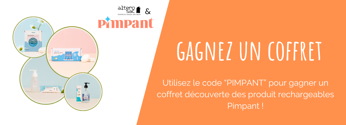 Recevez un coffret découverte de la marque Pimpant pour toute commande de minimum 70€ !